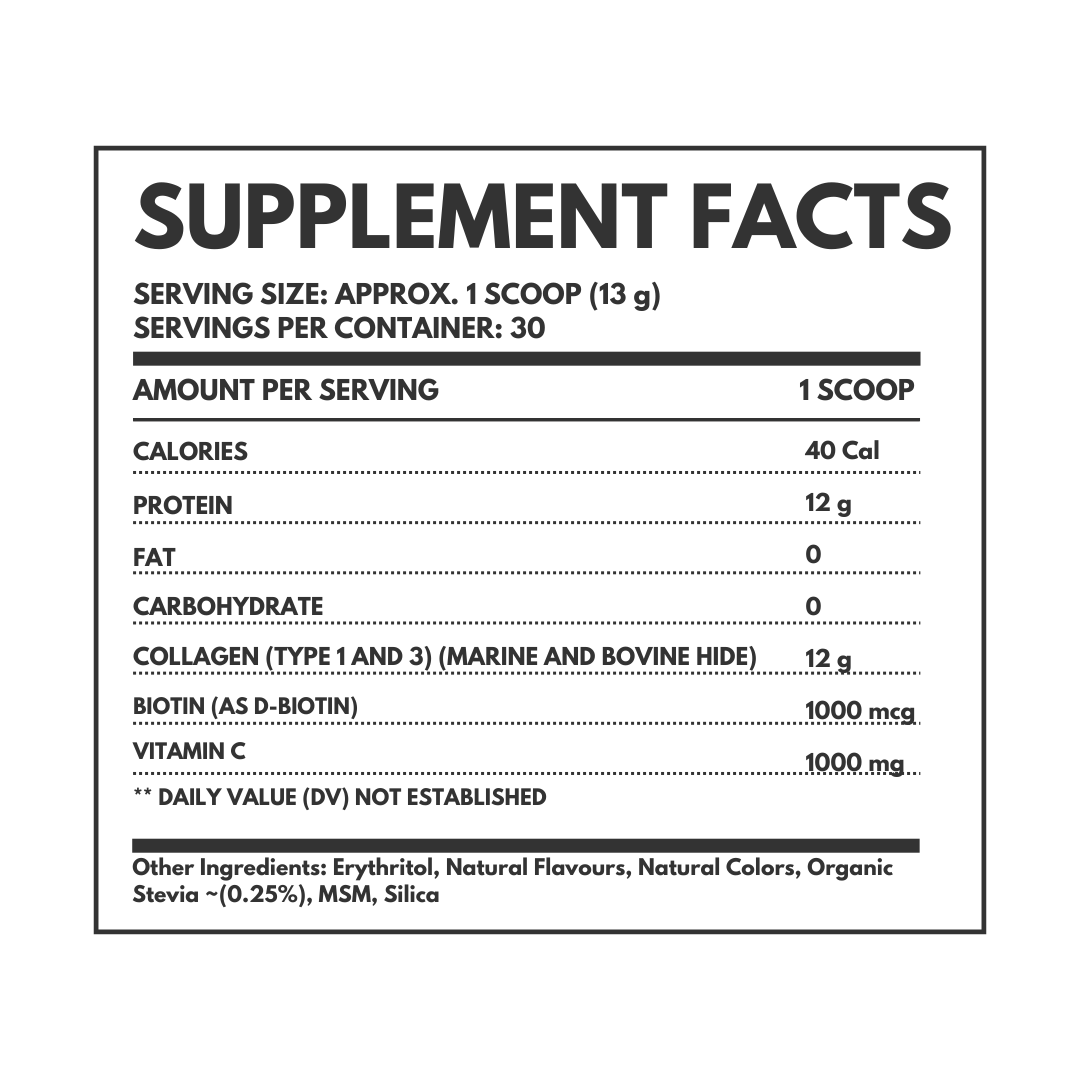 COLLAGEN PEPTIDES (Type 1 and 3)