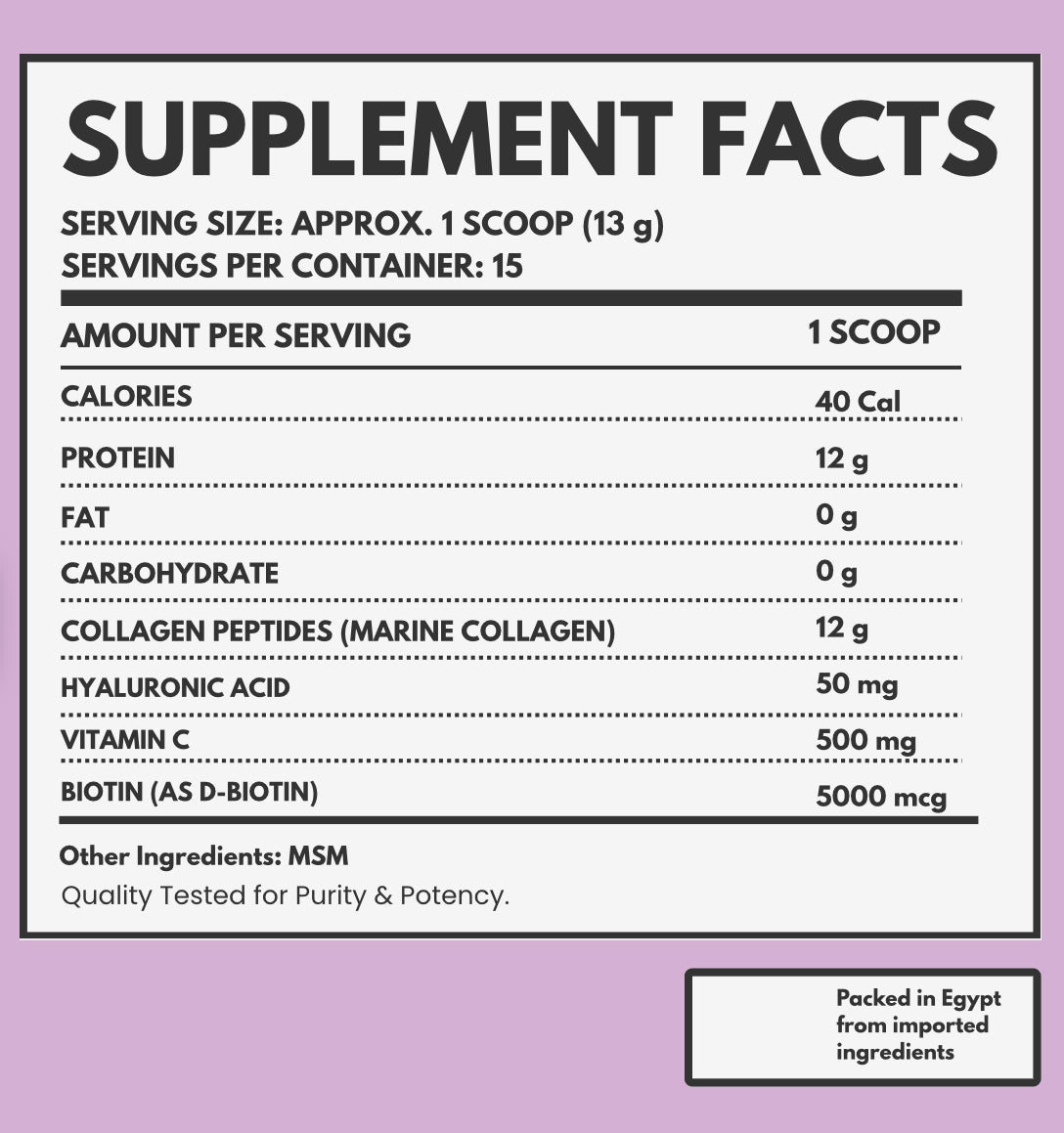 MARINE COLLAGEN PEPTIDES