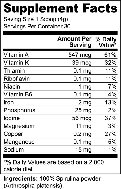 ORGANIC SPIRULINA (120 g)